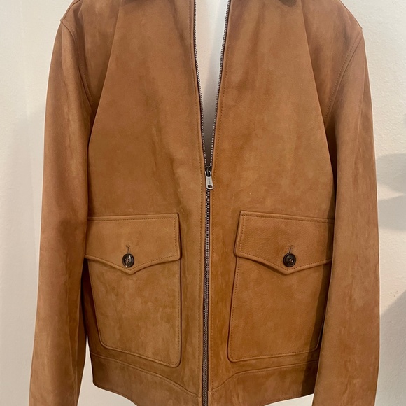 Todd Snyder Other - Todd Snyder, Leather Aviator Jacket in Brown, Size Large